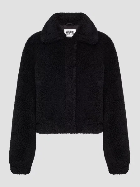 Шуба Moschino черная