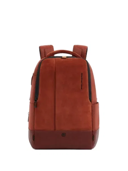 Rucsac Piquadro din piele de căprioară maro