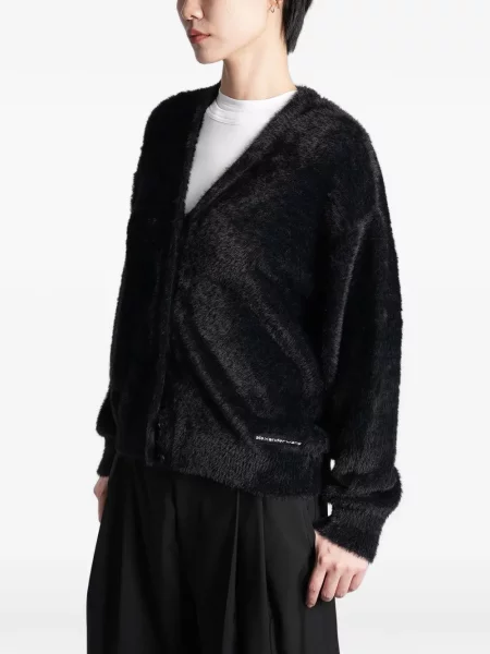 Cardigan Alexander Wang cu decolteu în V negru