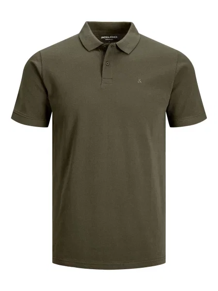 Jack&Jones Tricou polo Basic Slim Fit verde