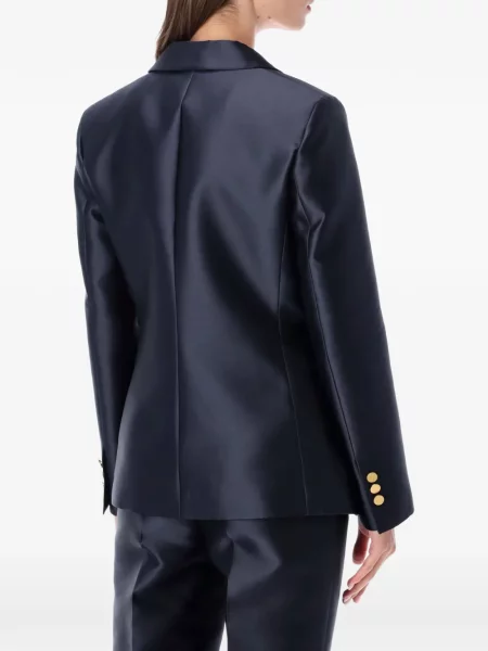 Sacou Alberta Ferretti din satin albastru