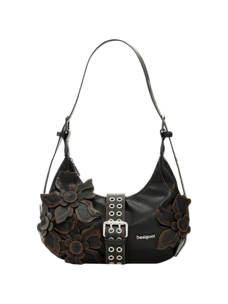 Desigual Geantă de umăr ciocolatiu negru
