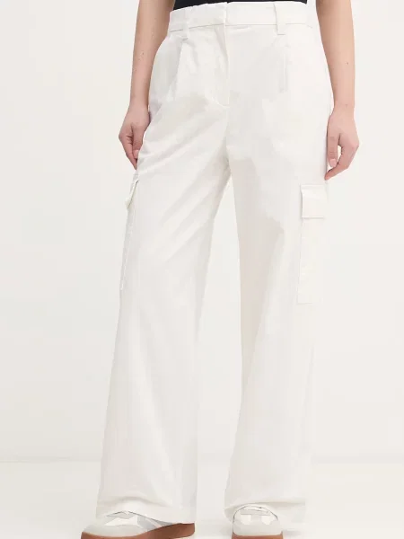 Calvin Klein Jeans παντελόνι γυναικείο με μπεζ