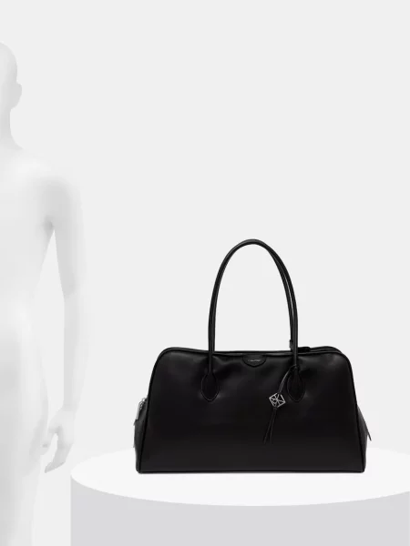 Műbőr shopper táska Calvin Klein fekete