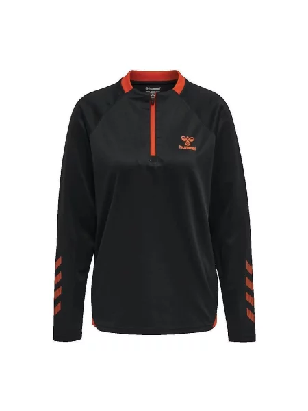 Mikina na zip Hummel černá