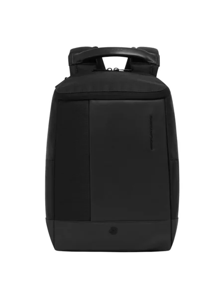 Torba na laptopa Piquadro skórzana czarna