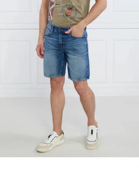 GUESS Pantaloni scurți Angels albastru