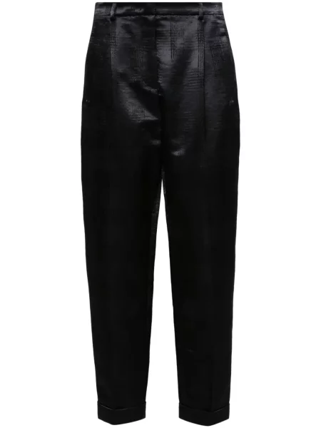 Pantaloni Giorgio Armani cu model pepito negru