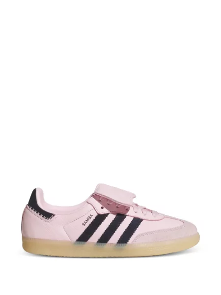 Sneakerși Adidas Samba cu autograf cu bretele roz