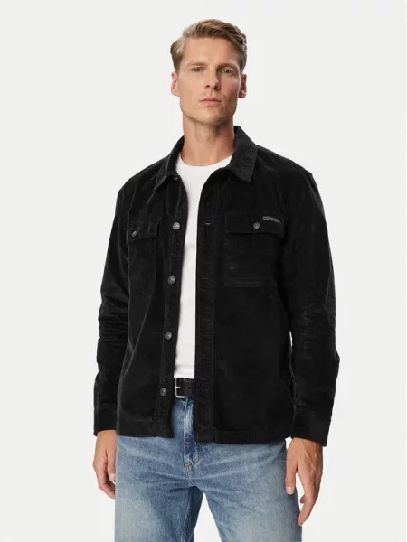 Džínová bunda Calvin Klein Jeans černá