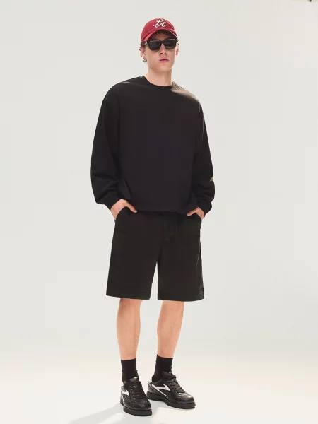 Bershka Pantaloni negru