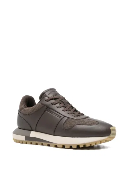 Sneakerși Emporio Armani maro