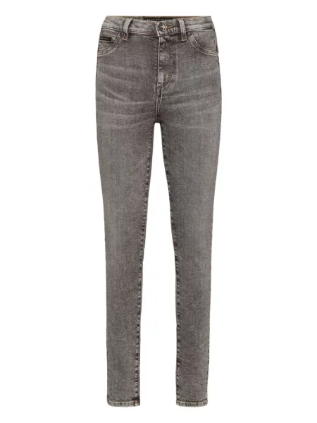 Blugi Philipp Plein cu 5 buzunare gri