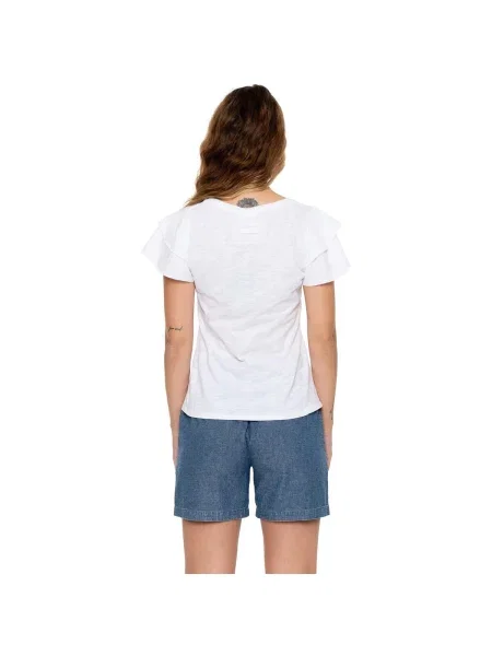Scurt tricou Leone 1947 cu mâneci scurte alb