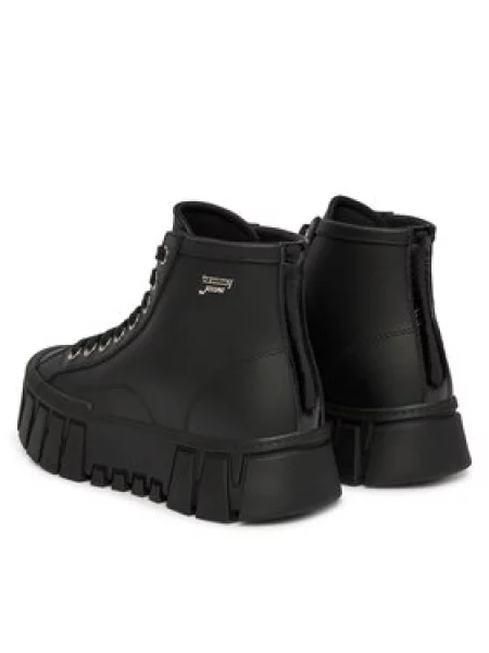 Dámske topánky Tommy Jeans Platform Sneaker Leather Mc black čierna