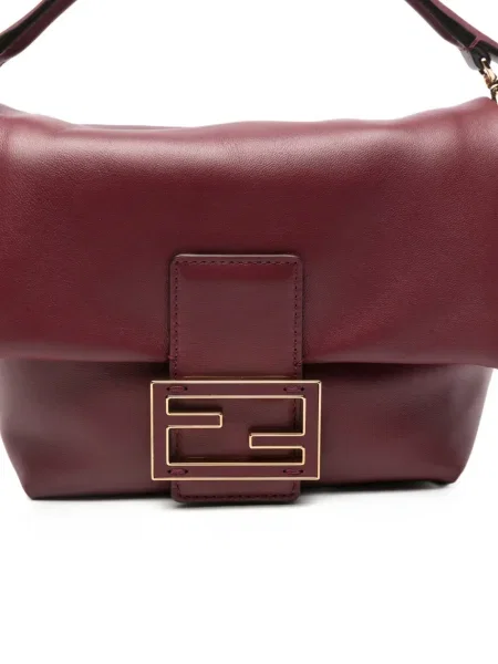 Geantă tip baghetă Fendi Baguette din piele roșu