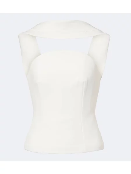 Top Roland Mouret alb
