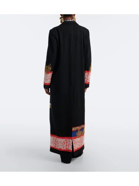 Palton Dries Van Noten de lână negru