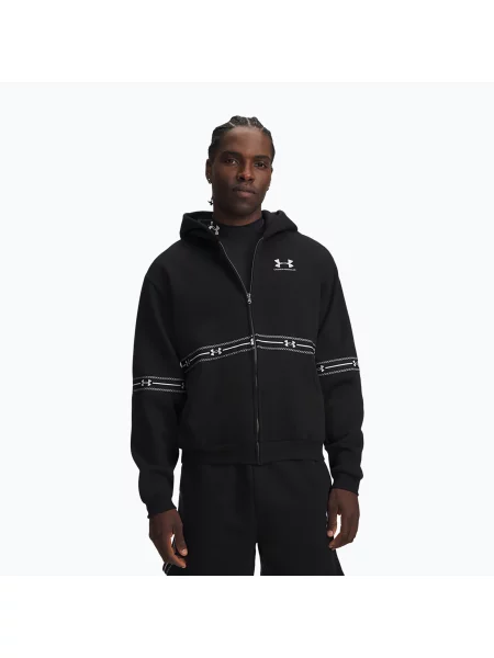 Hanorac din fleece Under Armour din fleece alb