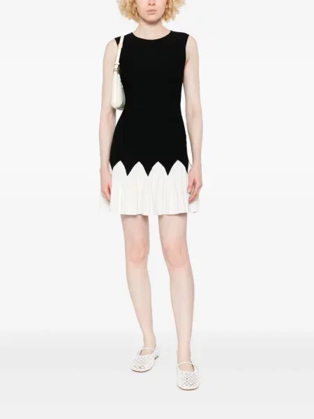 Rochie mini Sandro tricotate de costum negru