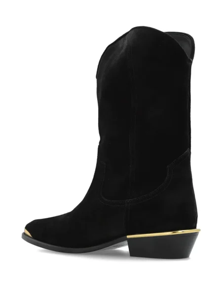 Botine Isabel Marant din piele de căprioară negru