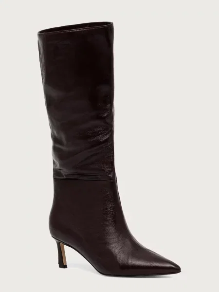Steve Madden cizme cu cui pentru femei din piele Lavan