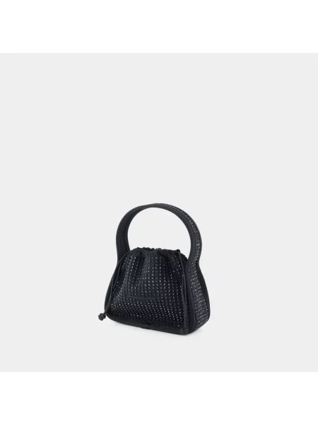 Torebka Alexander Wang z cekinami pleciona czarna