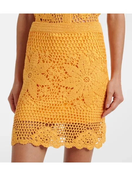 Fustă Simkhai cu model floral galben