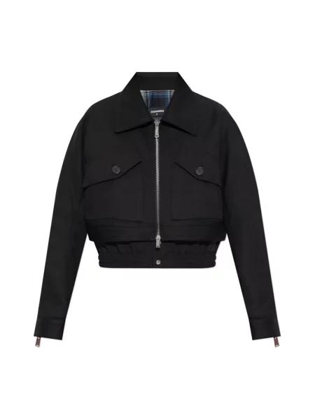 Kurtka Dsquared2 wełniana czarna