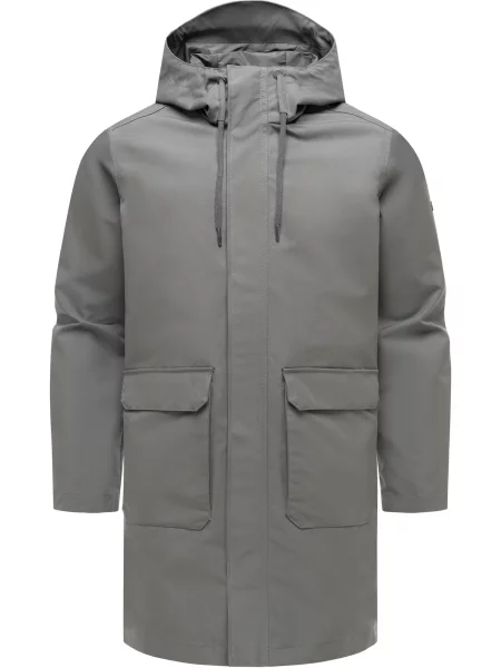 Ragwear Palton de primăvară-toamnă închis gri