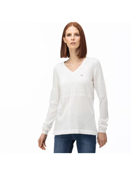Свитер Lacoste.com белый