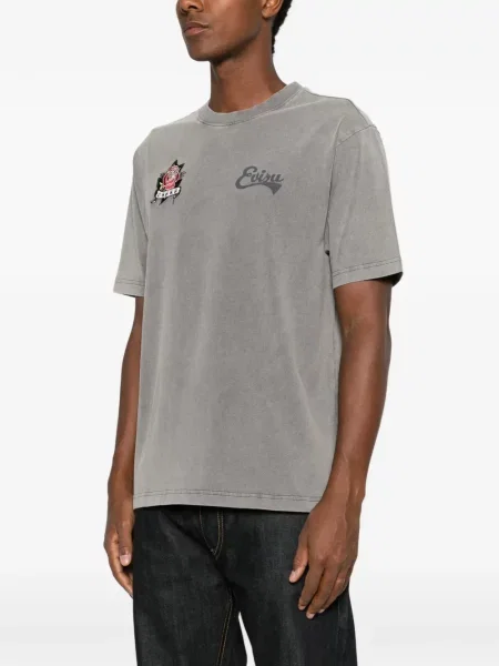 Tricou Evisu cu imagine gri