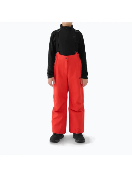 Pantaloni de schi pentru copii 4F Fnk red roșu
