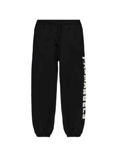Pantaloni Palm Angels cu imagine alergare negru