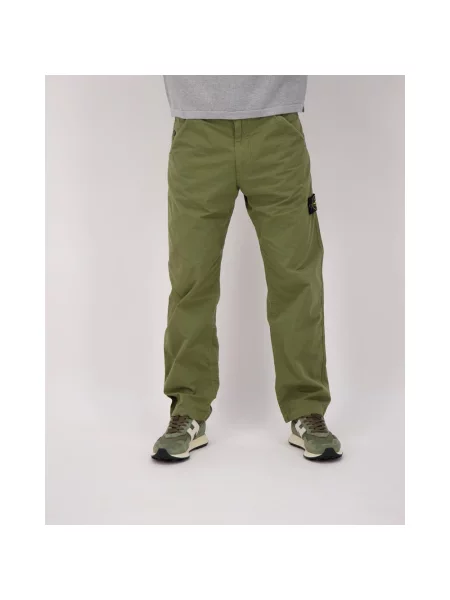 Сhinosy Stone Island z kamieniami zielone