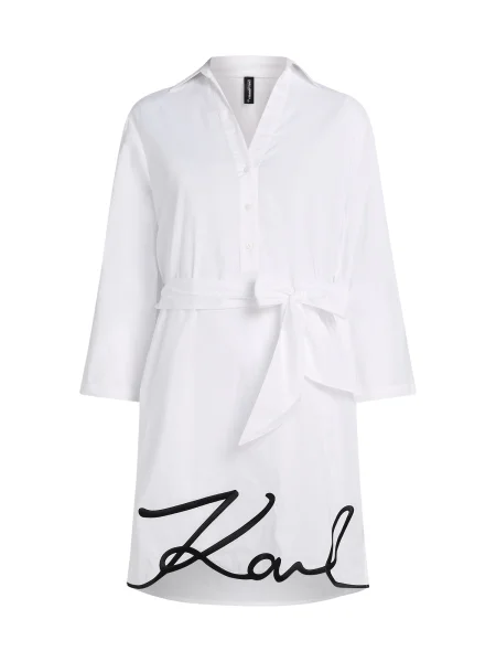 Karl Lagerfeld Rochie de plaja negru alb