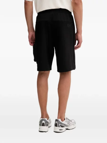Βερμούδα Ea7 Emporio Armani με αυτόγραφο μαύρο
