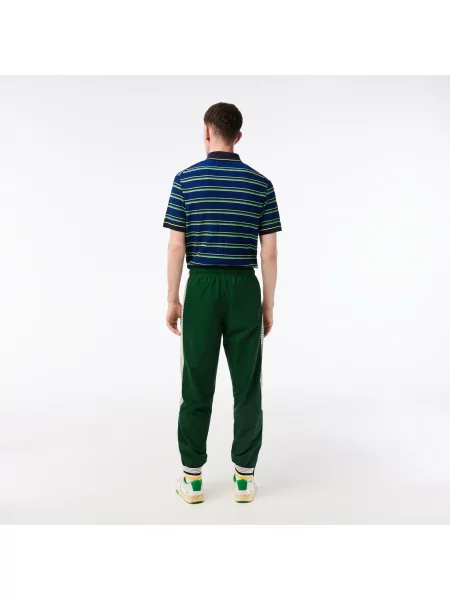 Lacoste Spodnie Dresowe Neo Heritage Z Blokadą Koloru Relaxed Fit zielone