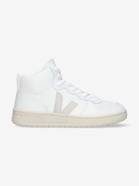 Pantofi Veja din piele alb