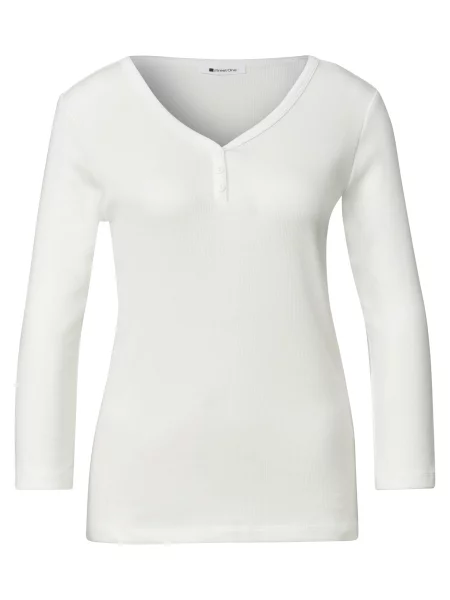 STREET ONE Tricou murdar alb