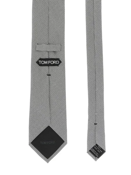 Cravată Tom Ford de mătase gri