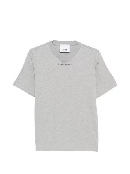 Tricou Erika Cavallini cu imagine din jerseu gri