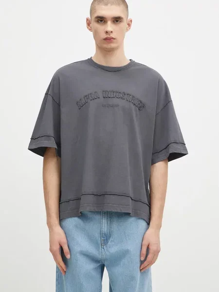 Футболка Alpha Industries серая