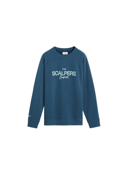 Scalpers Mikina námořnická modř / nebeská modř