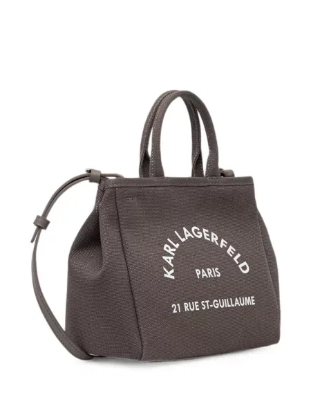 Geantă shopper Karl Lagerfeld cu imagine maro