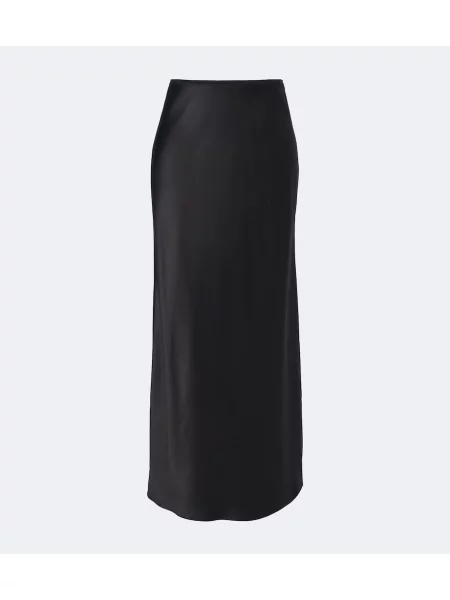 Fusta maxi Joseph din satin negru