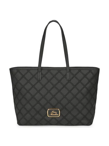 Čipkovaná kabelka Love Moschino čierna