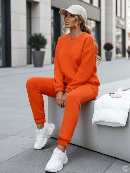 Komplet dresowy ARIELLA PREMIUM Dstreet pomarańczowy