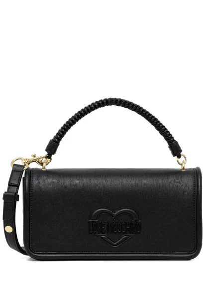 Geantă Love Moschino țesută negru