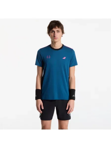 Тениска Babolat с кръгло деколте синьо